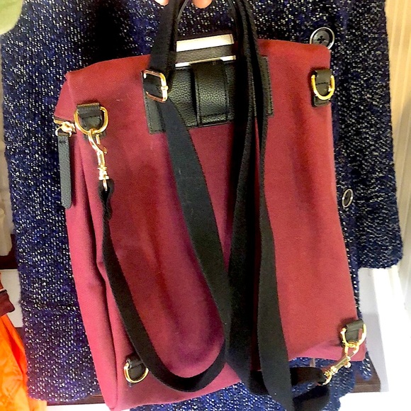 HENRI BENDEL BLACK FRIDAY Backpack Crossbody Shoulder Bag w Adjustable Straps - Picture 15 of 16